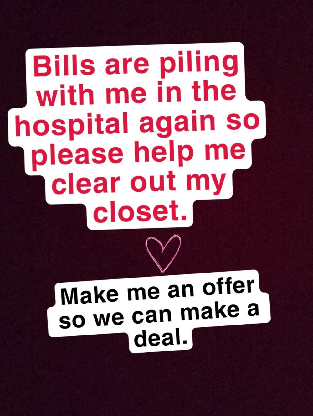 Make Me Offers! All Offers Considered